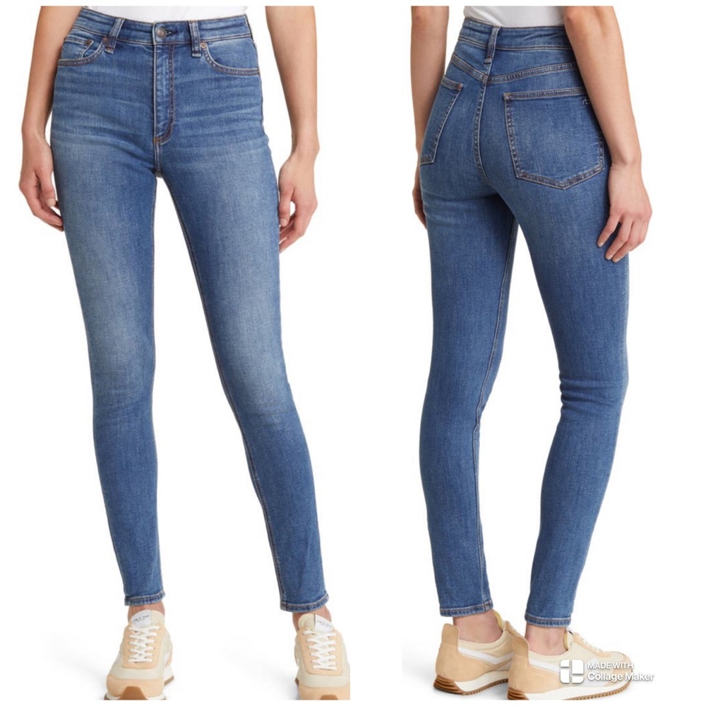 Rag & Bone Nina High Waist Ankle Skinny in Camden
